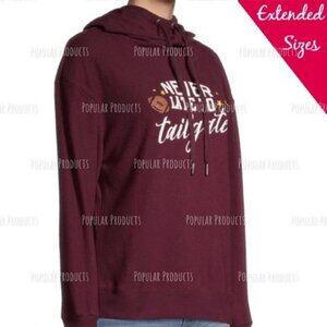 3/$30 Football Hoodie, Burgundy Tailgate